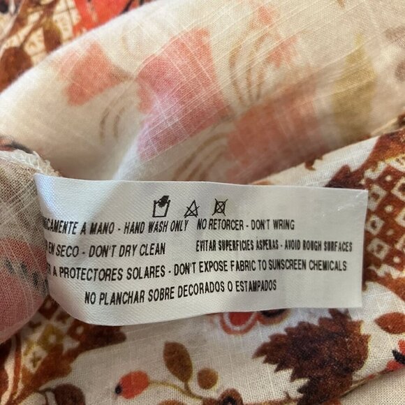 Agua Bendita for Anthropologie Goldenrod Button Front  Midi Dress Size PL - Picture 9 of 9